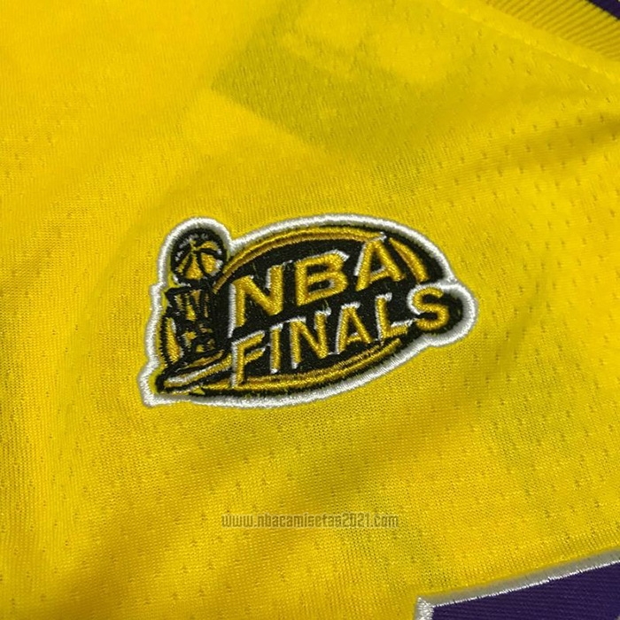 Camiseta Los Angeles Lakers Kobe Bryant #8 Icon 1999-00 Finals Bound Amarillo
